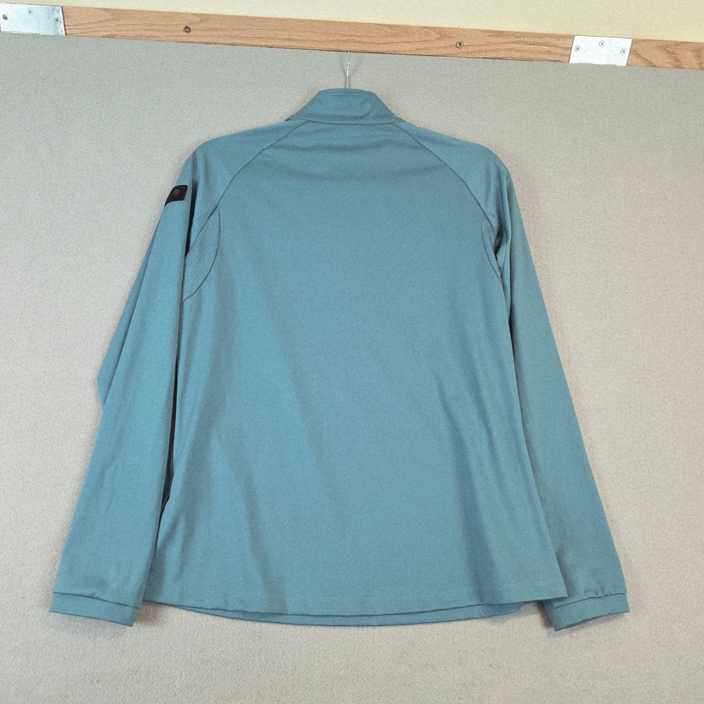 Horze Women 14 Quarter Zip Pullover Equestrian Riding Top Dusty Blue Long Sleeve - Picture 4 of 10